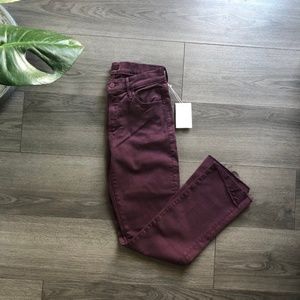 Mother denim rascal ankle step fray jeans